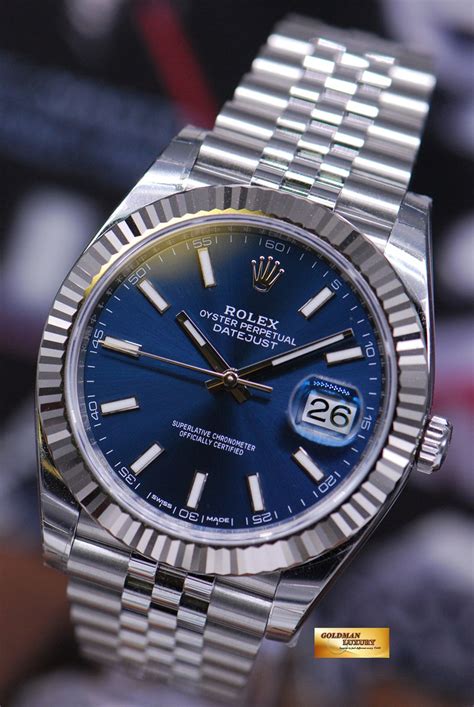 rolex oyster perpetual datejust paramagntic blue